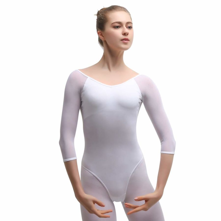 Maillot de Gimnasia. Leotardo Body Clásico Brillante Elástico para Mujer -  Gimnasia Artística