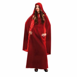 disfraz sacerdotisa rojo