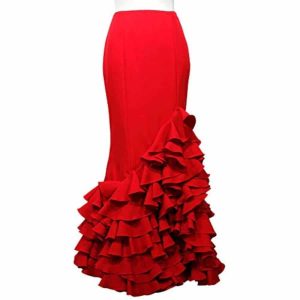 falda flamenca roja