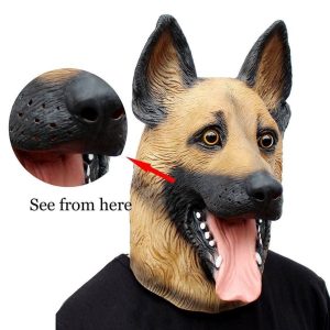 mascara perro pastor aleman