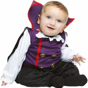disfraz bebe vampiro morado negro