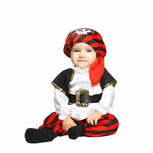 pirata disfraz rojo negro