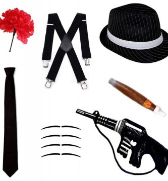 pack sombrero clavel corbata tirantes puros bigote